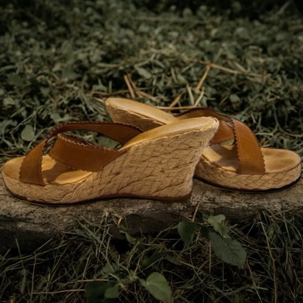 Michael Kors Vintage espadrille suede mules. Gently worn. Super vintage